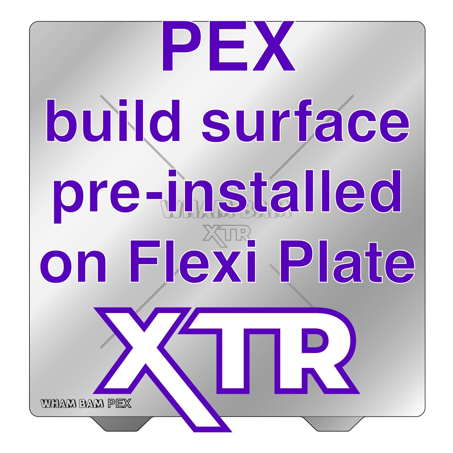 Flexi Plate with Pre-Installed PEX Build Surface XTR - 305 x 305 - Voron 2.4 300 and Voron Trident 300