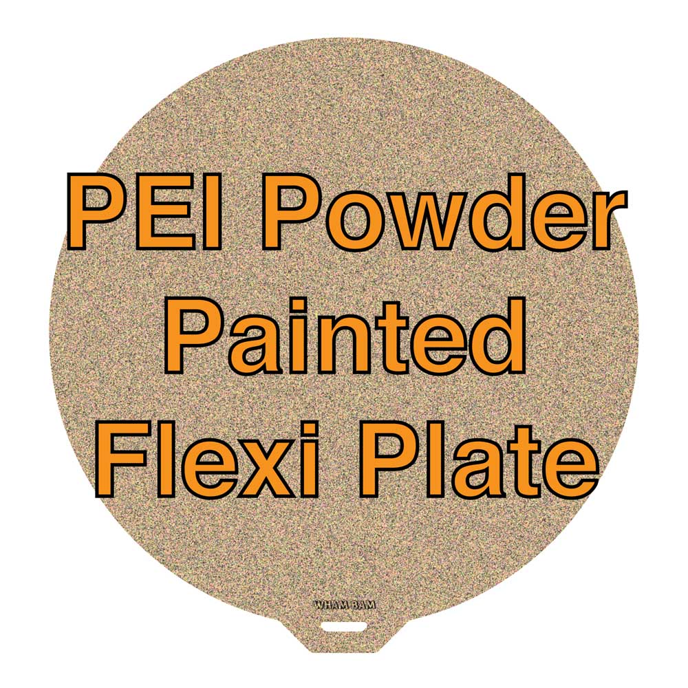 Powder Painted PEI Flexi Plate - Ø310 No Cut Outs - Tractus T850, Flsun V400