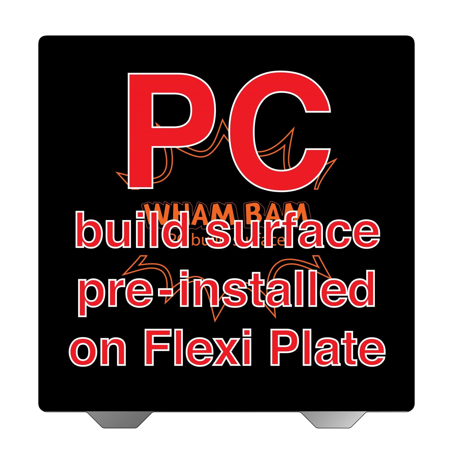 Flexi Plate with Pre-Installed PC Build Surface (Classic Black) - 320 x 310 - Creality CR-10S Pro, CR-10S Pro V2 & V3, CR-X