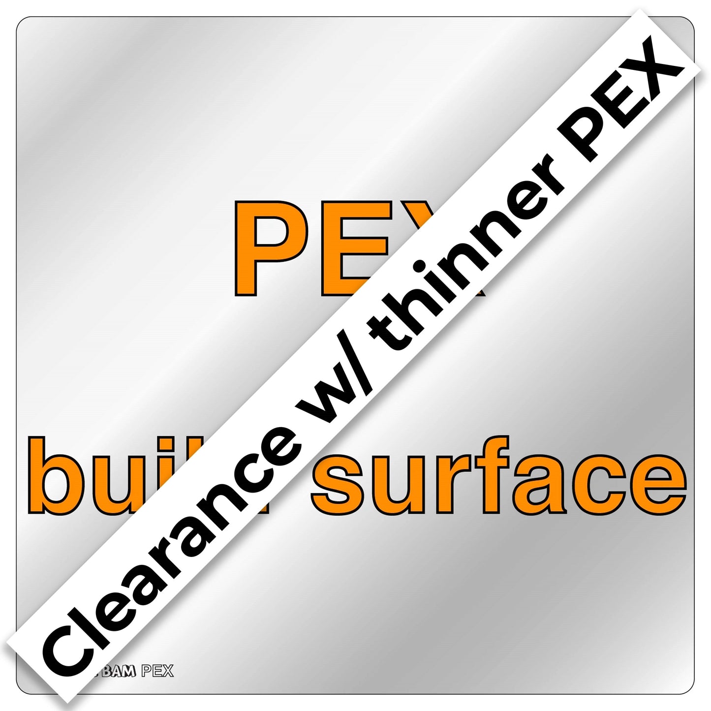 PEX Build Surface (.19mm) - 258 x 230 - Ultimaker S2/S2+/S3 and Eryone ER 20