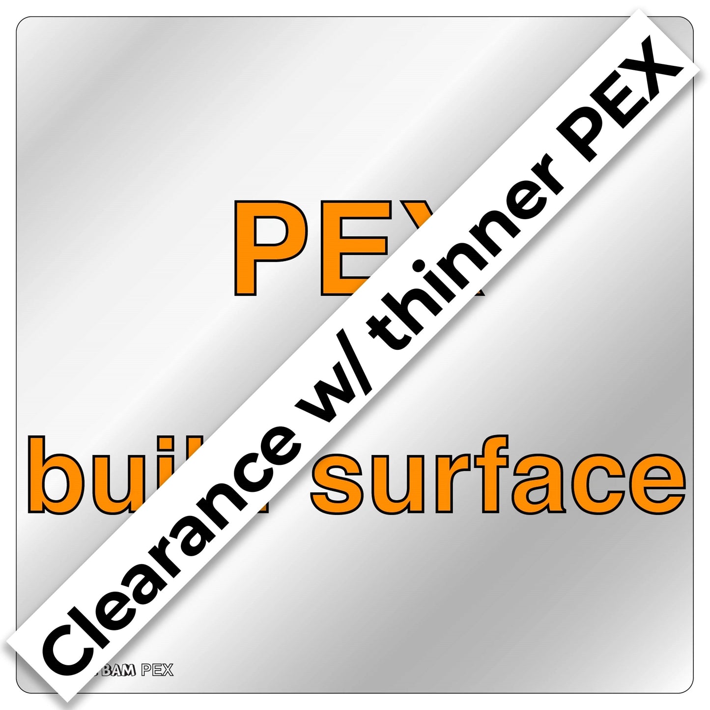 PEX Build Surface (.19mm) - 258 x 230 - UltiMaker S2/S2+/S3 and Eryone ER 20