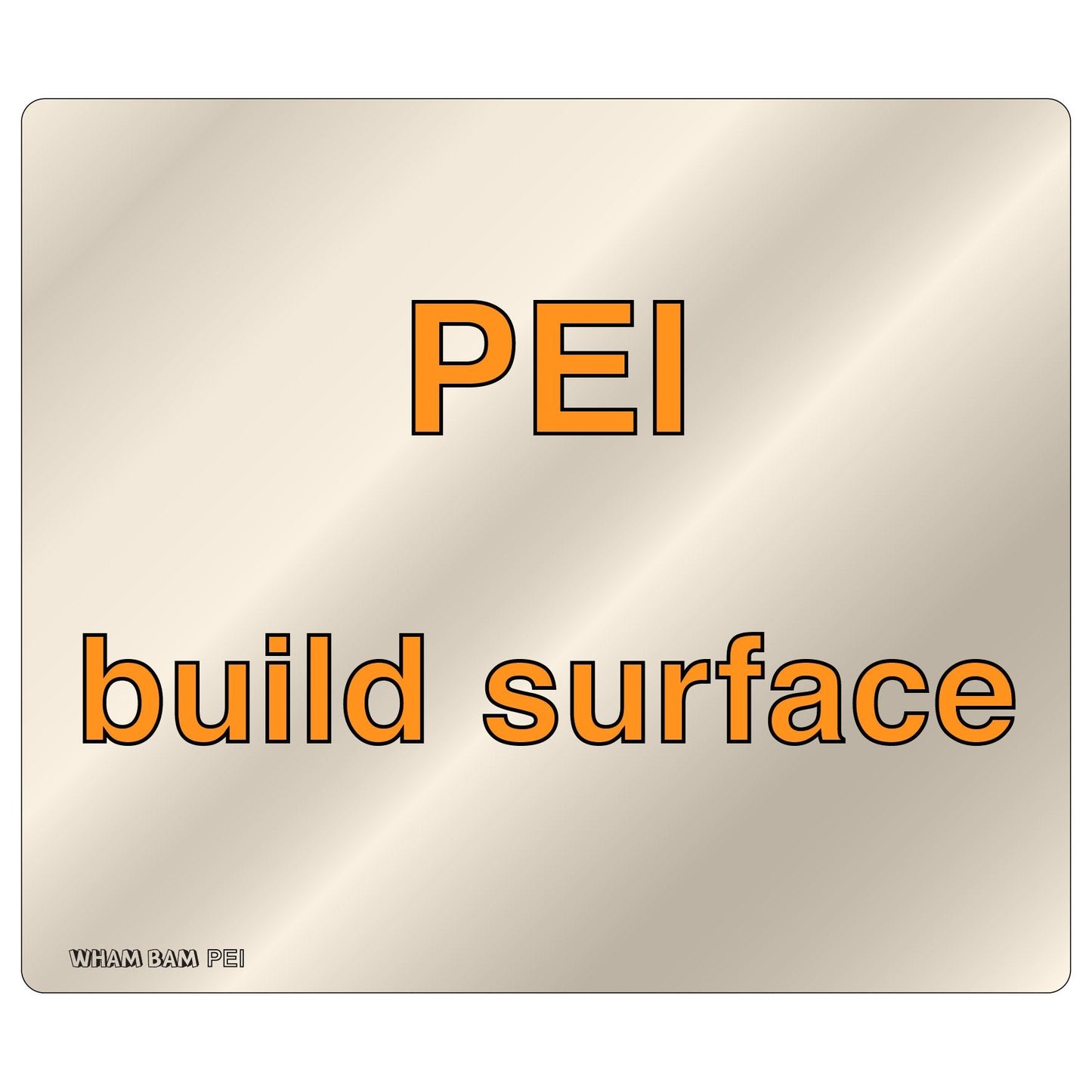 PEI Build Surface - 258 x 230 - UltiMaker S2/S2+/S3 and Eryone ER 20