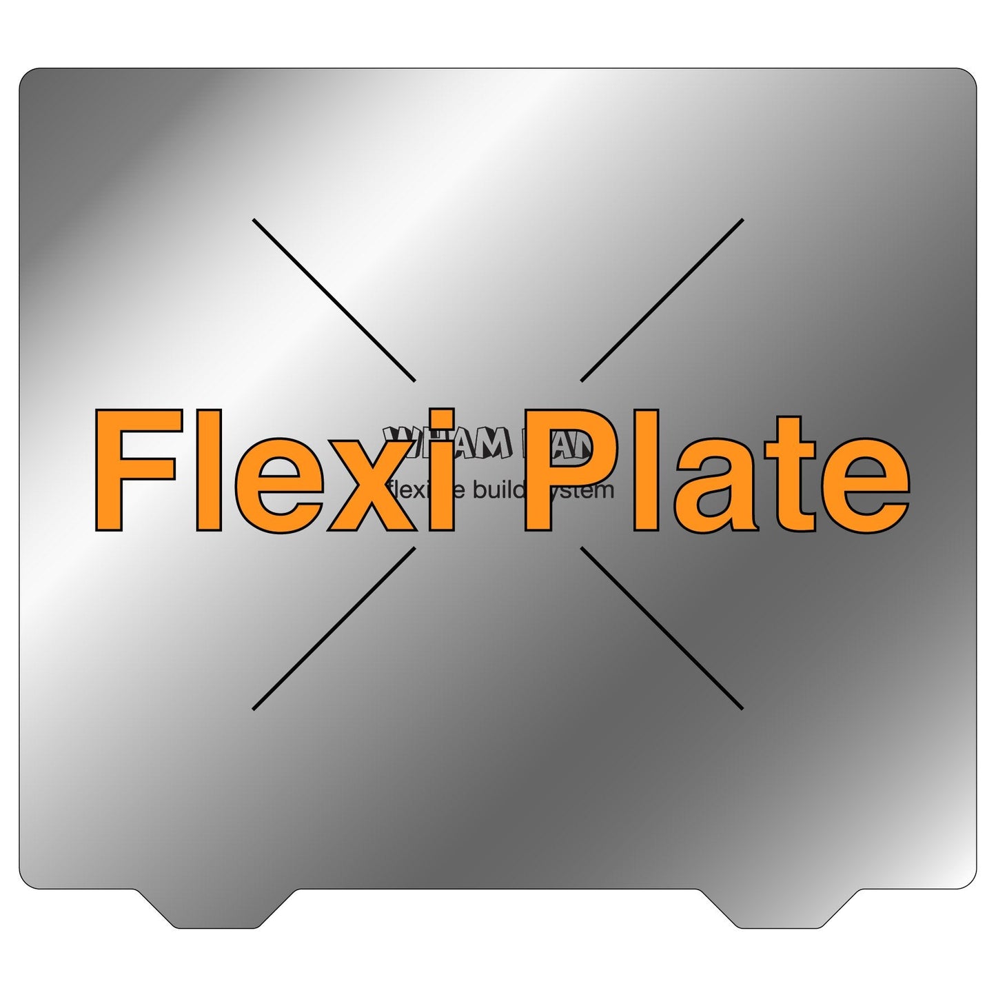 Flexi Plate Only (No Build Surface) - 258 x 230 - UltiMaker S2/S2+/S3 and Eryone ER 20