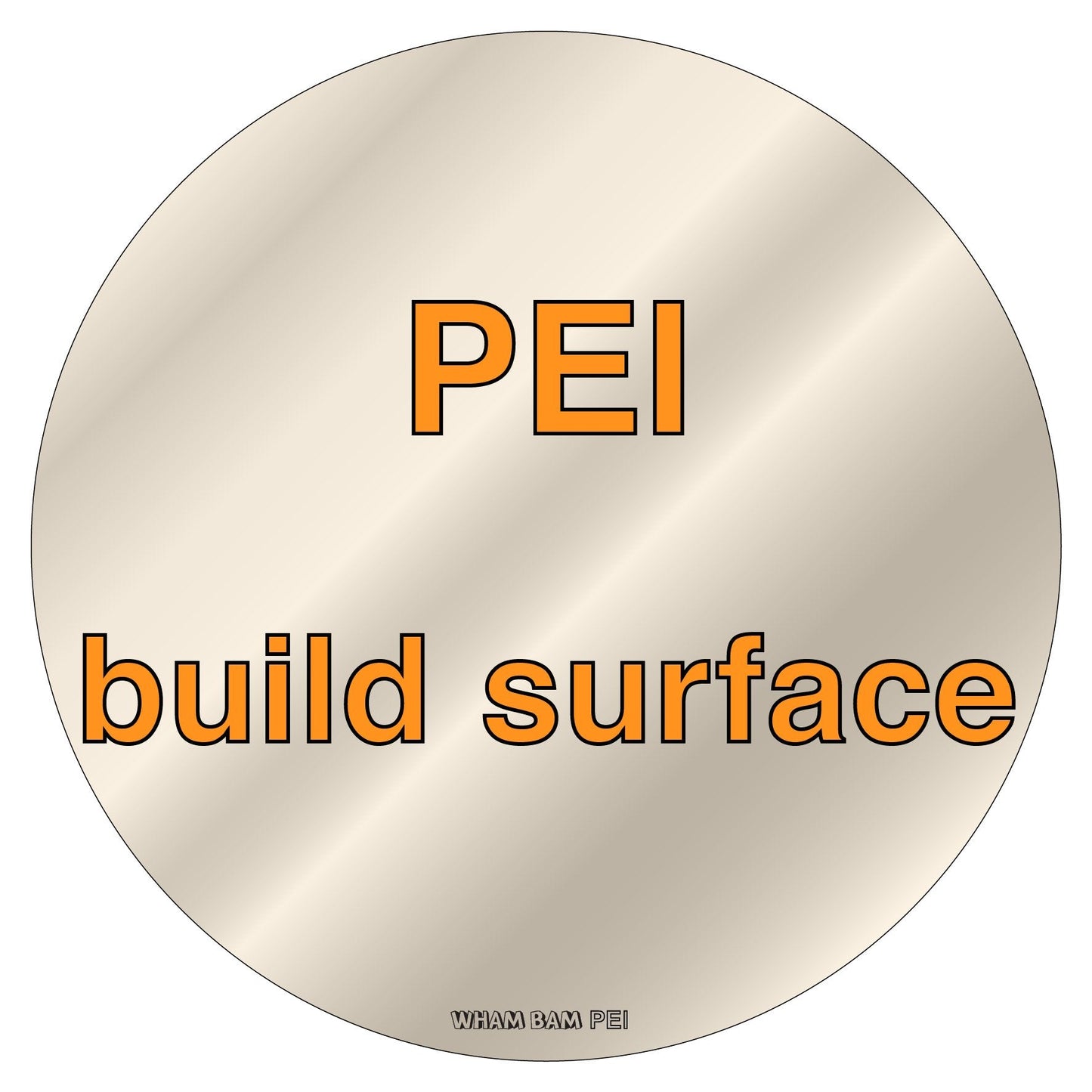 PEI Build Surface - 240Ø - AnyCubic Kossel Linear Plus