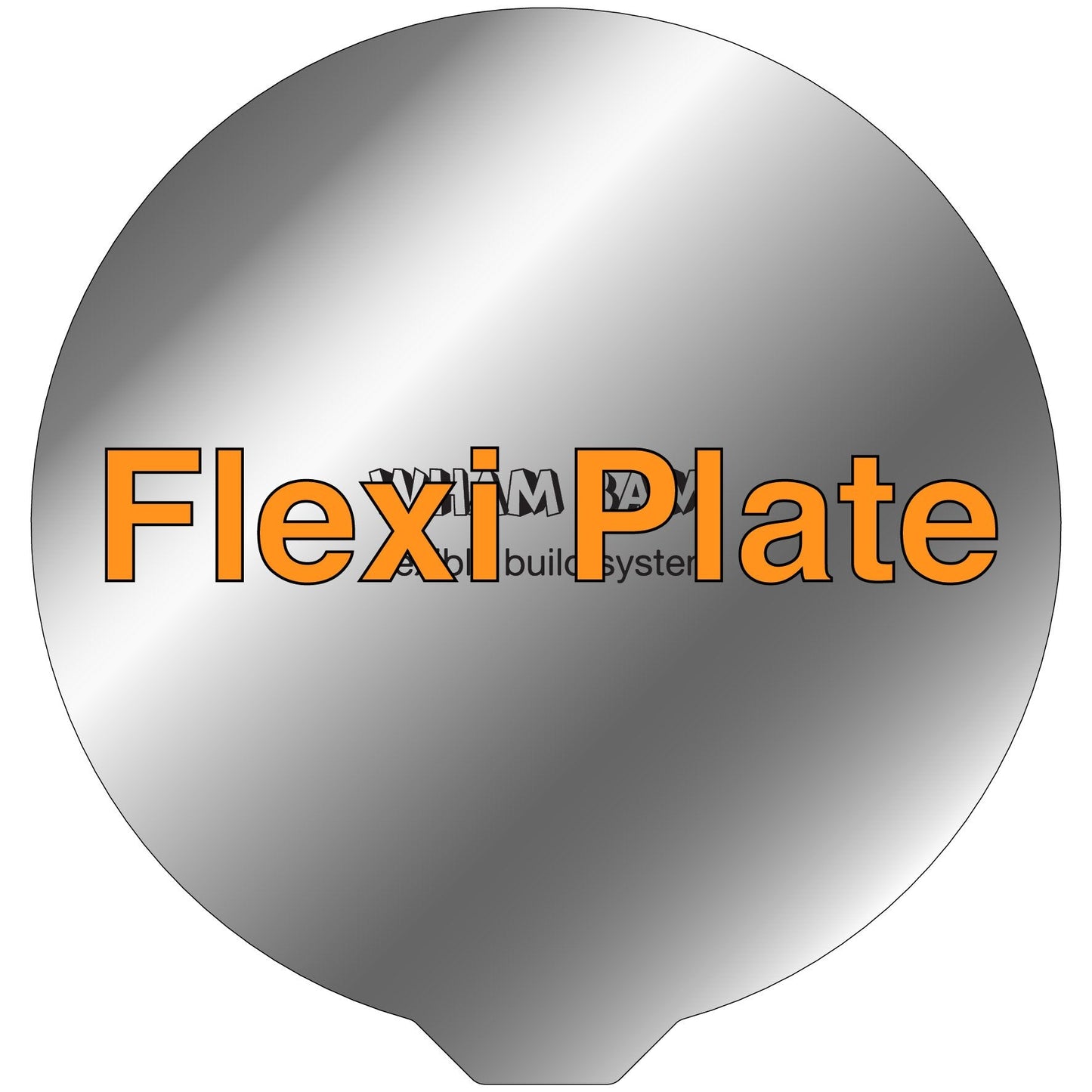 Flexi Plate Only (No Build Surface) - 240Ø - AnyCubic Kossel Linear Plus